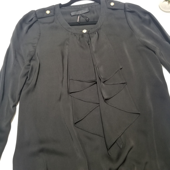 BREAD AND BUTTER tunic dress blouse ruffle tie design - Picture 2 of 12